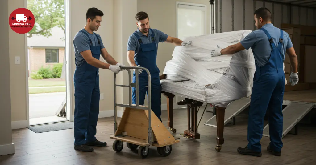 Piano Movers Do Their Job